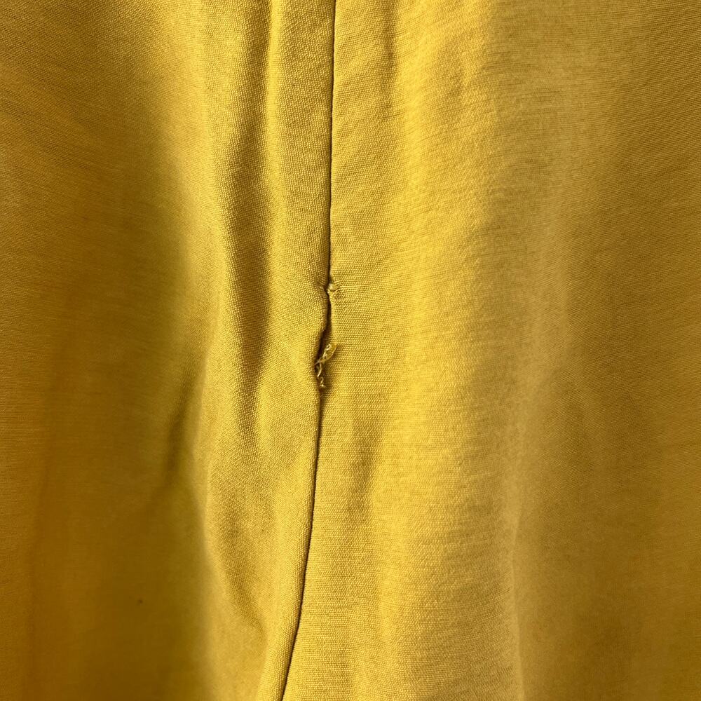 Sheike Yellow Palazzo Pants Pleated High-Rise Back Zip Casual Wide Leg Size 8 - Picture 5 of 9